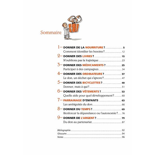 Sommaire du guide Le don, une solution ? 