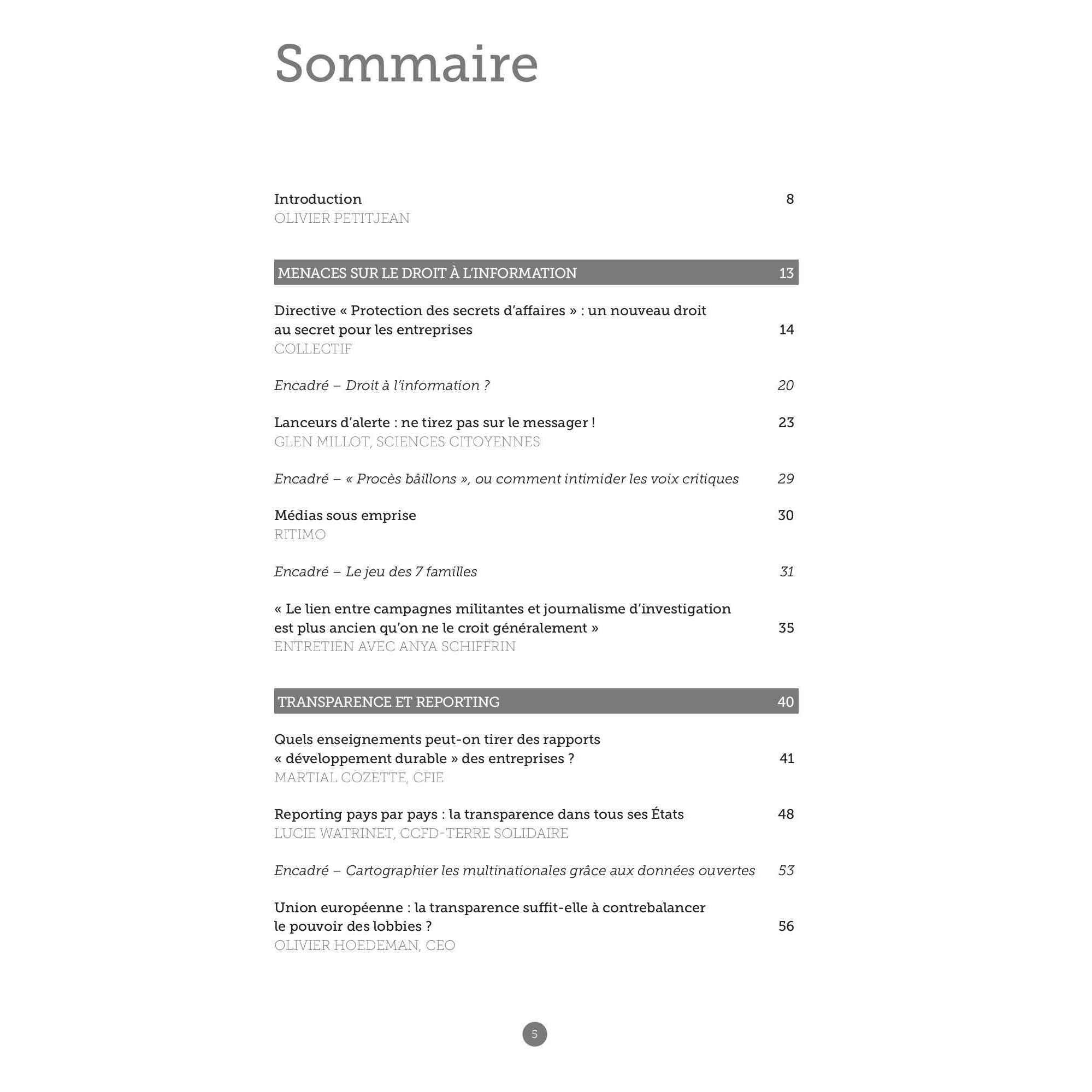 Sommaire du Passerelle Multinationales : les batailles de l'information (1/3)