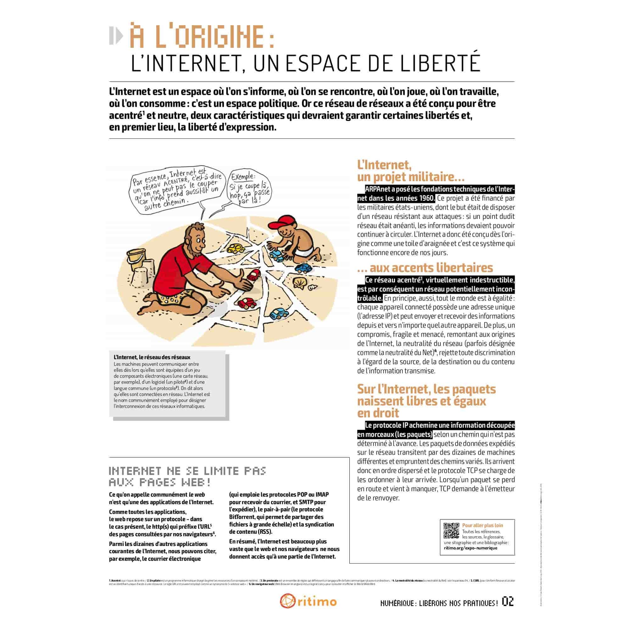 Panneau 02 de l'exposition "Numérique : libérons nos pratiques !"