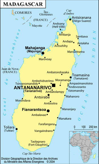 carte de madagascar