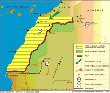 sahara occidental ritimo sahraoui occupation 1884 espagnole