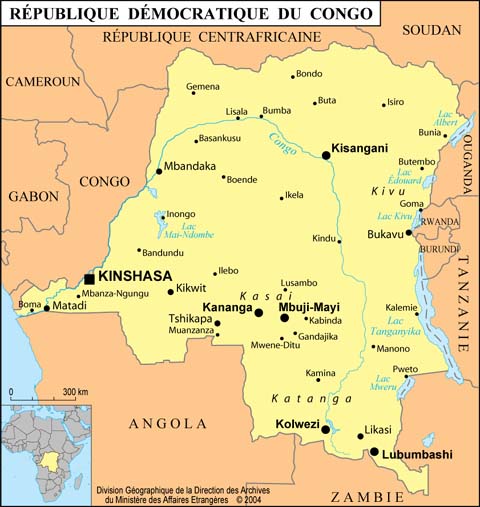 Cartes et repères sur la RDC  ritimo