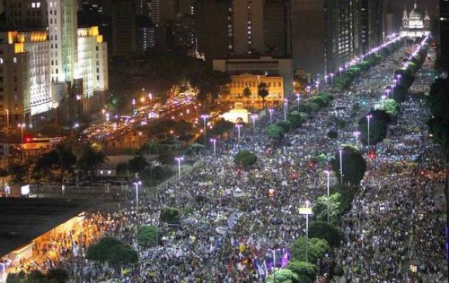 Manifestation à Rio 