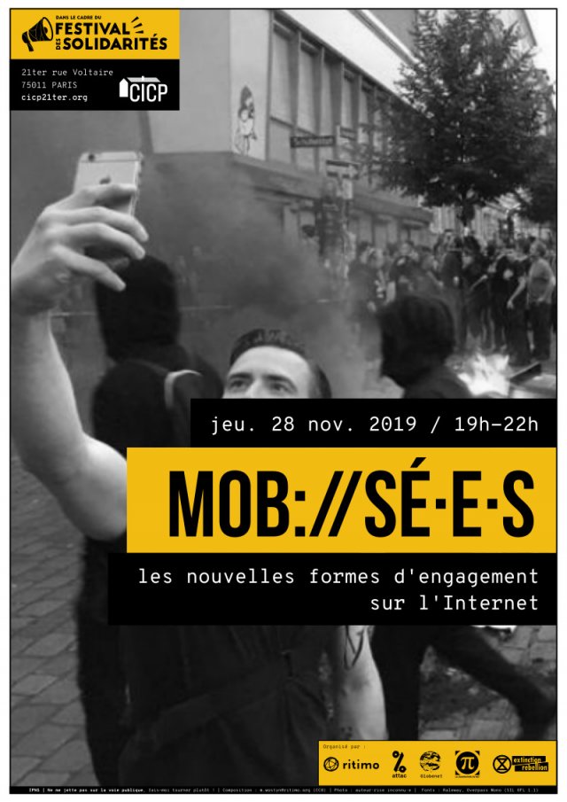 Mob ://sé·es : les nouvelles formes d'engagement sur l'Internet, le visuel