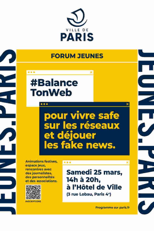 Safe the date - Balance ton web - Mairie de Paris